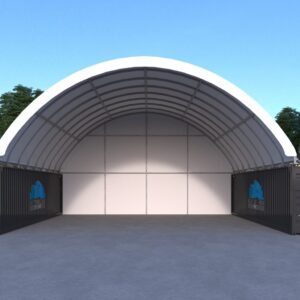 40x40ft (12x12m) Quicklock Commercial Grade Dome with End Wall