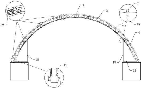 60x40ft (18x12m) Double Truss Industrial Grade Dome With 1/2 Front and Back Wall - Image 6