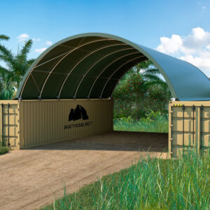 33x40ft (10x12m) Quicklock Commercial Grade Dome Shelter Green