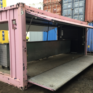 Sydney Container Number: MBXX8 Container Quality: Standard 20ft General Purpose Pink Bar. Standard grade condition. Container can be opened up fully & bar can be pushed out for serving. Needs a new paint job Ex hire unit. Price listed does not include delivery. Inspection by appointment only, please contact us to arrange access.