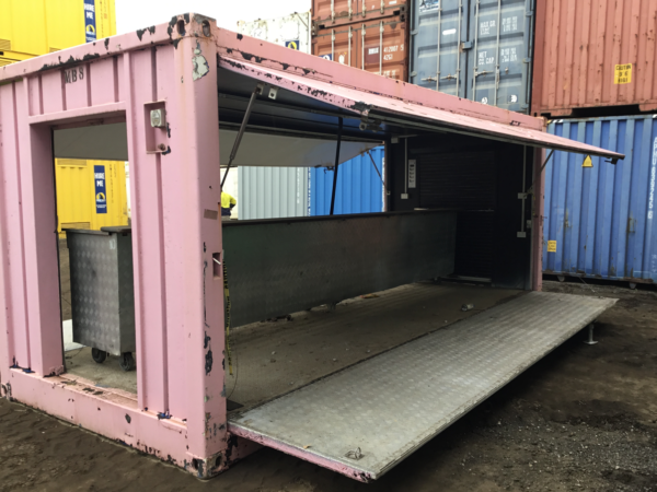 Sydney Container Number: MBXX8 Container Quality: Standard 20ft General Purpose Pink Bar. Standard grade condition. Container can be opened up fully & bar can be pushed out for serving. Needs a new paint job Ex hire unit. Price listed does not include delivery. Inspection by appointment only, please contact us to arrange access.