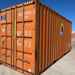 Geraldton Container Number: RWTU9663503 Container Quality: Standard 20ft High Cube Container. In good condition. Includes internal tie rails. Ex hire unit. Price listed does not include delivery. Inspection by appointment only, please contact us to arrange.