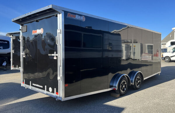 2024 Sno Pro 7.5×22 Aluminum 4-Place Drive In/Out w/Extra Height, Mats & Guides, Canopy - Image 7