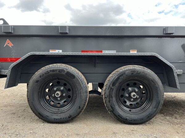 2024 RawMaxx 5X10 7K Powder Coated Dump Trailer w/Tarp Kit - Image 22