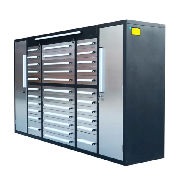 9ft Storage Cabinet 34 Drawers - Image 5